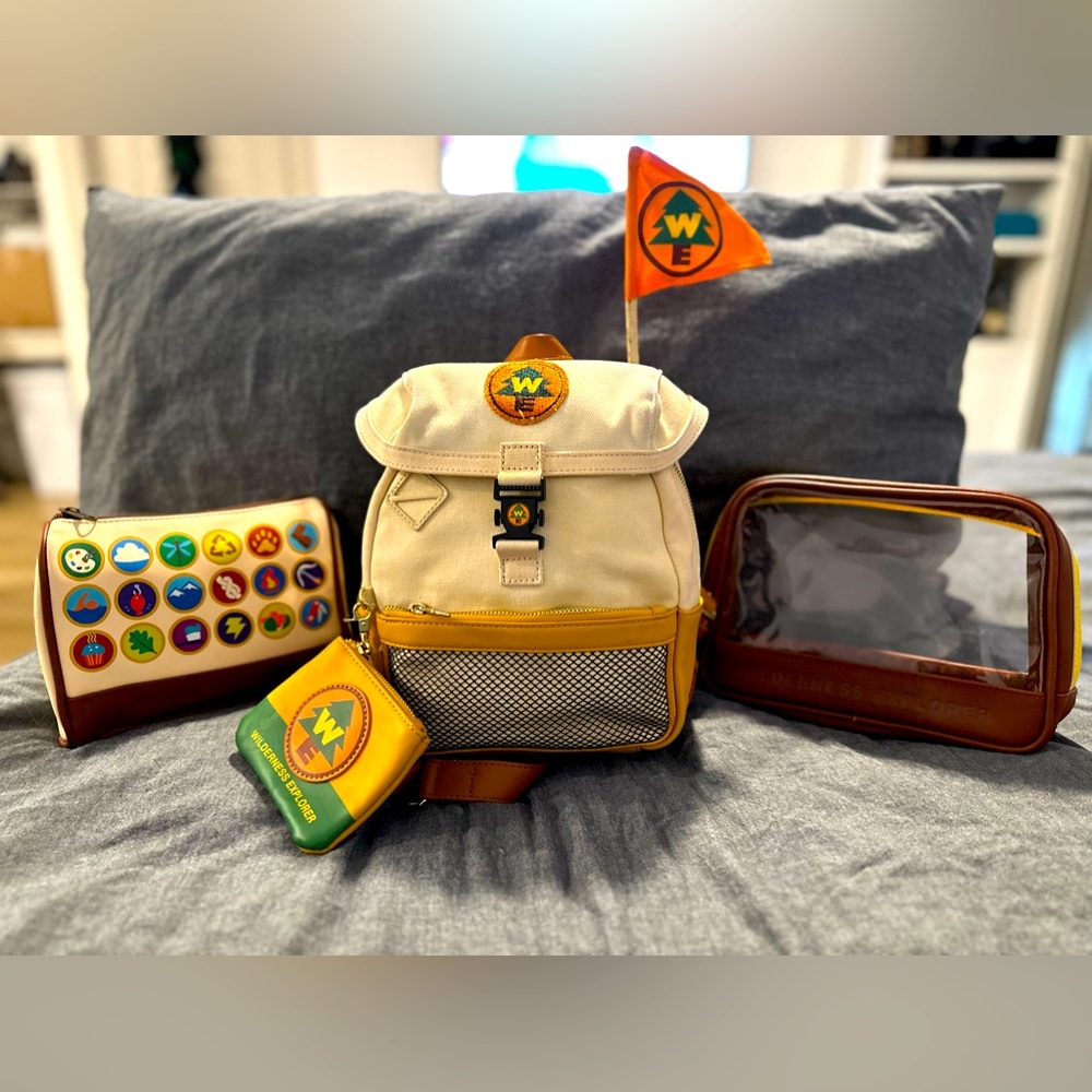 Disney Up Loungefly Wilderness Explorer Backpack with Accessories